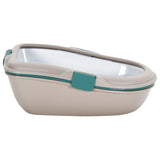 Polypropen hnědá a bílá krabička Vidaxl Litter Box 69,5x47x26 cm