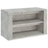 Vidaxl Cabinet da scarpe 75x35x45 cm Betongrijs in legno elaborato