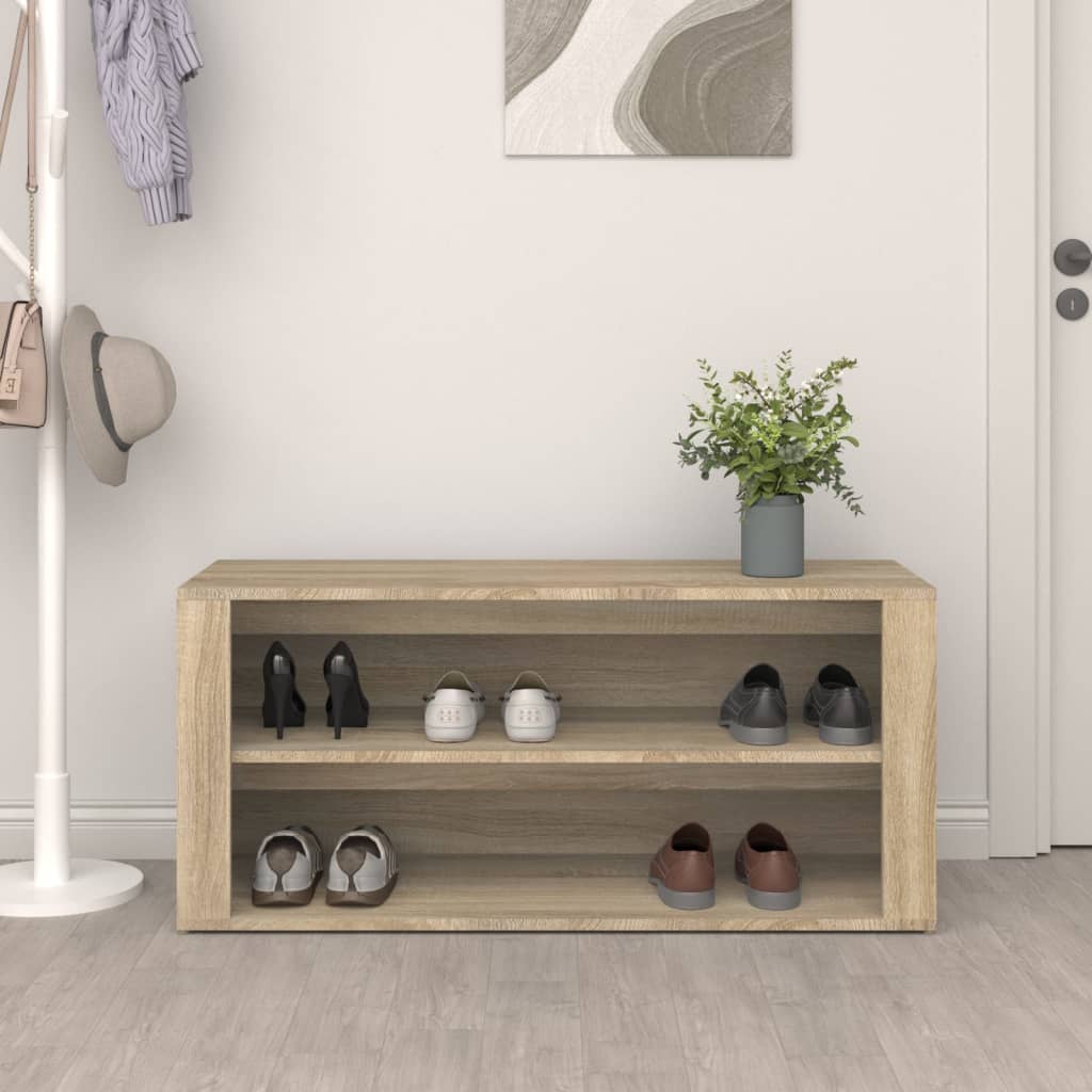 Vidaxl Shoe Rack 100x35x45 cm przetworzone drewno sonoma dębowe kolorowe