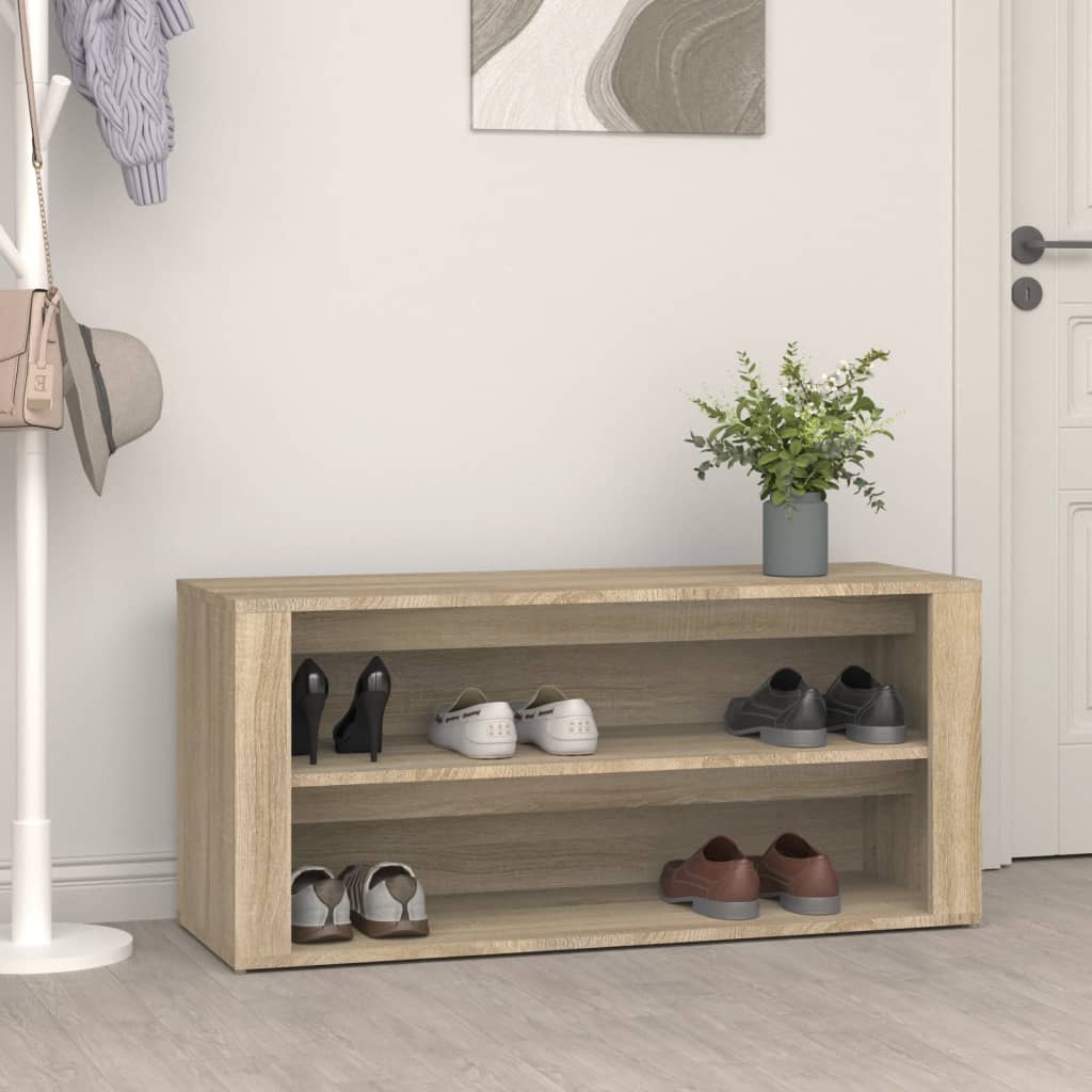 Vidaxl Shoe Rack 100x35x45 cm przetworzone drewno sonoma dębowe kolorowe