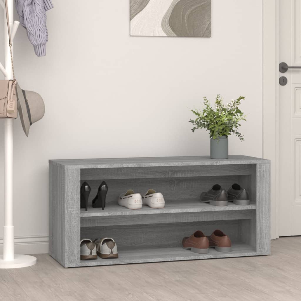 VidaXL shoe rack 100x35x45 cm edited wood concrete price