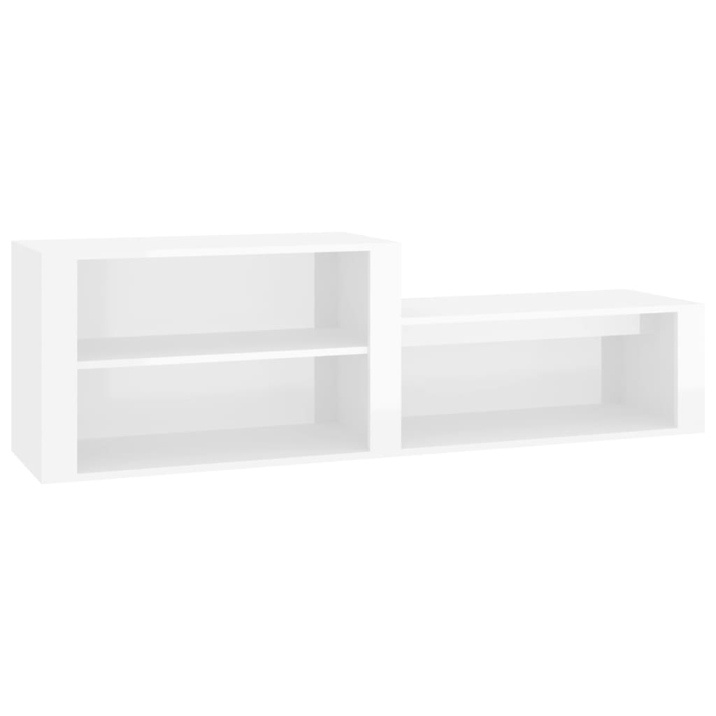 VidaXL Shoe cabinet 150x35x45 cm Properted Wood High Gloss White