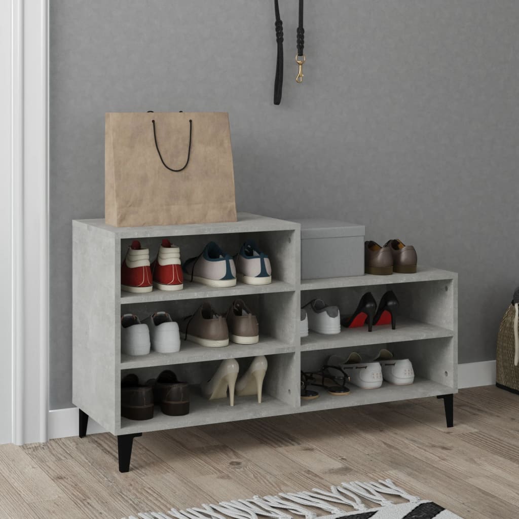 VidaXL shoe cabinet 102x36x60 cm Processed wood concrete price