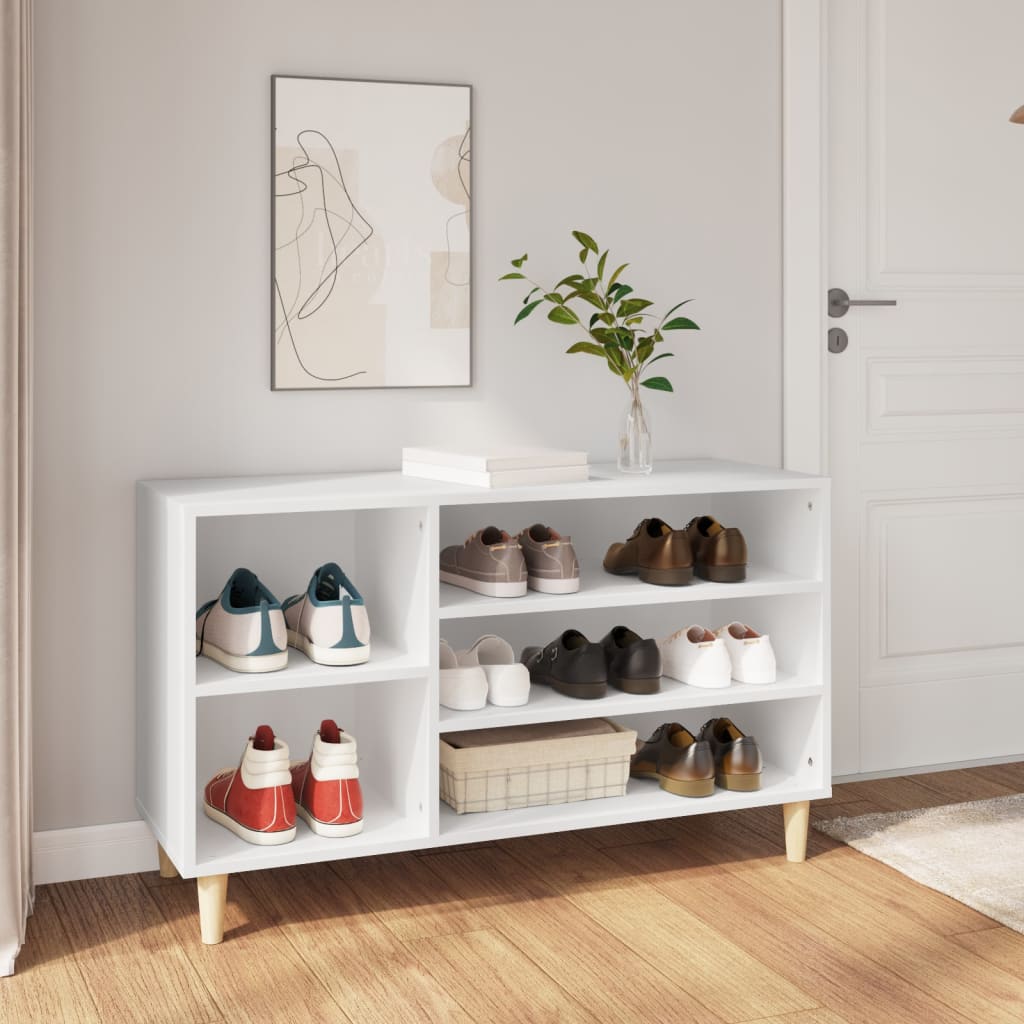 VidaXL Shoe cabinet 102x36x60 cm Properted Wood White