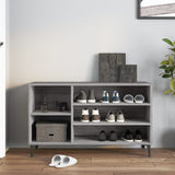 Gabinete de zapatos Vidaxl 102x36x60 cm de madera propiedad Sonoma gris