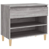 Gabinete de zapatos Vidaxl 70x36x60 cm de madera propiedad Sonoma gris