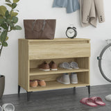 Vidaxl Cabinet da scarpe 70x36x60 cm Colore in legno in legno Sonoma