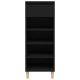 VidaXL Shoe cabinet 40x36x105 cm Properted Wood Black