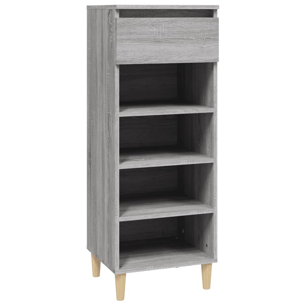 Vidaxl Schong Cabinet 40x36x105 cm Propertéiert Holz Greyoma