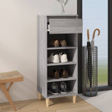 Vidaxl Schong Cabinet 40x36x105 cm Propertéiert Holz Greyoma