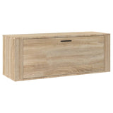 Vidaxl Wall Shoe Cabinet 100x35x38 cm Vrcholová dřevo Sonoma Oak