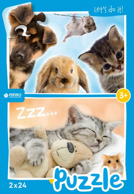 Rebo Productions Baby Animals Jigsaw Puzzle Junior 24 24 pieces