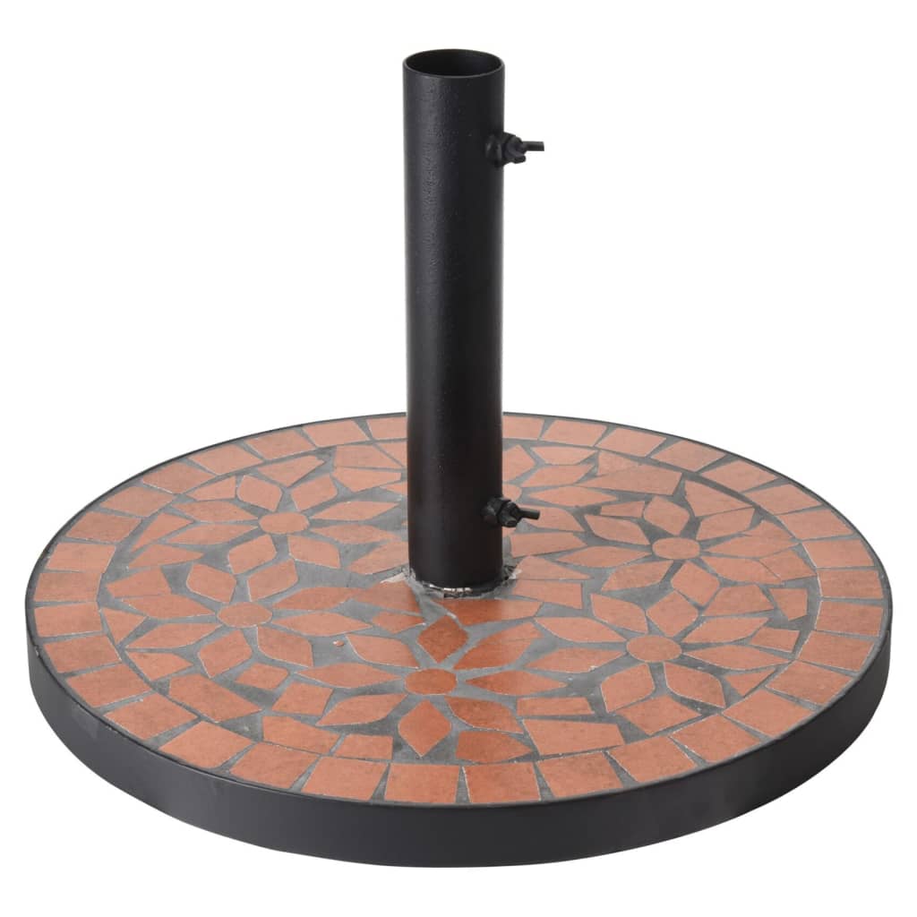 Progarden Progarden Parasol Foot with Terra-Design Mosaic Black et Orange