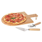 Fremragende Houseware Houseware 3-delt pizzasnijs Sæt 43x30 cm bambus