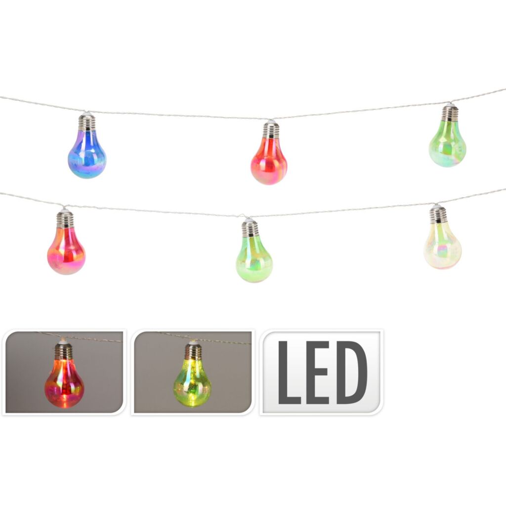 Grundläggande LED -festbelysning 10 Lights Multicolor