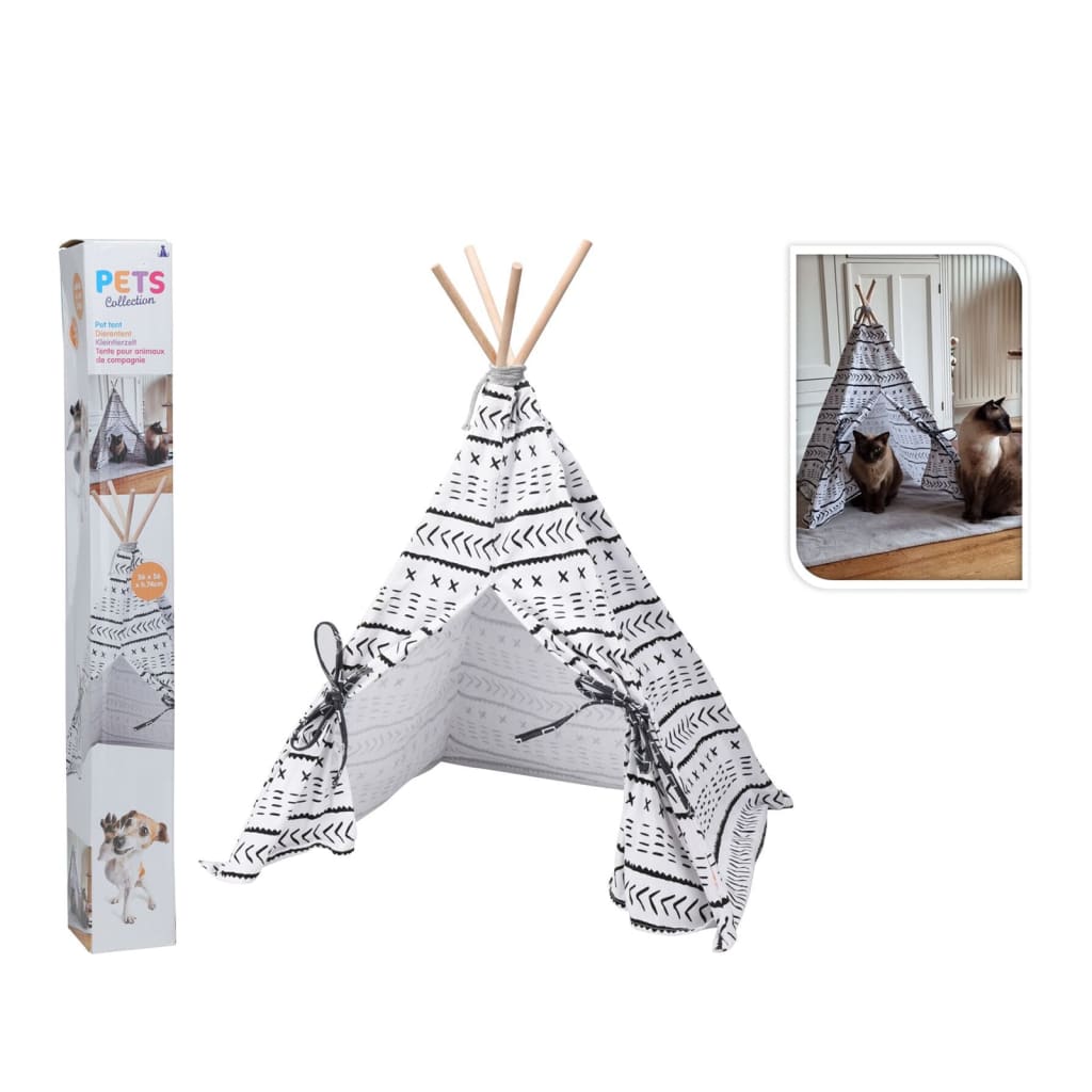 Pets Collection Pets Collection Dierent Tent Tipi 56x56x74 CM Canvas