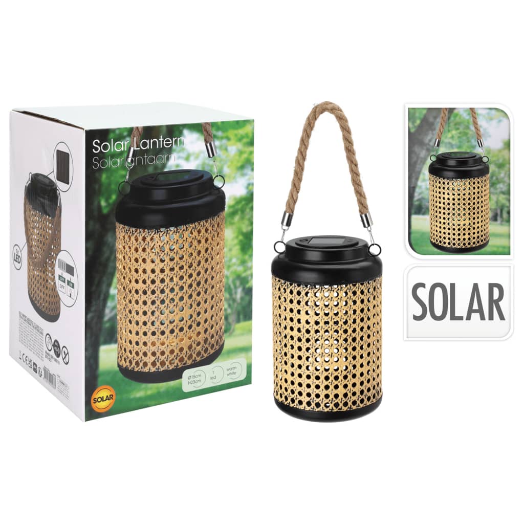 ProGarden ProGarden LED-solarlantaarn met handgreep 15x23 cm