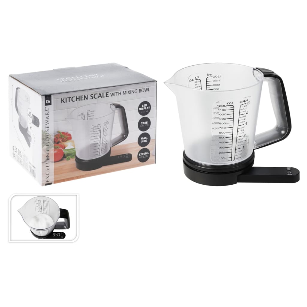 Excelente escala de cocina de Housware Housware con taza de medición de 1200 ml