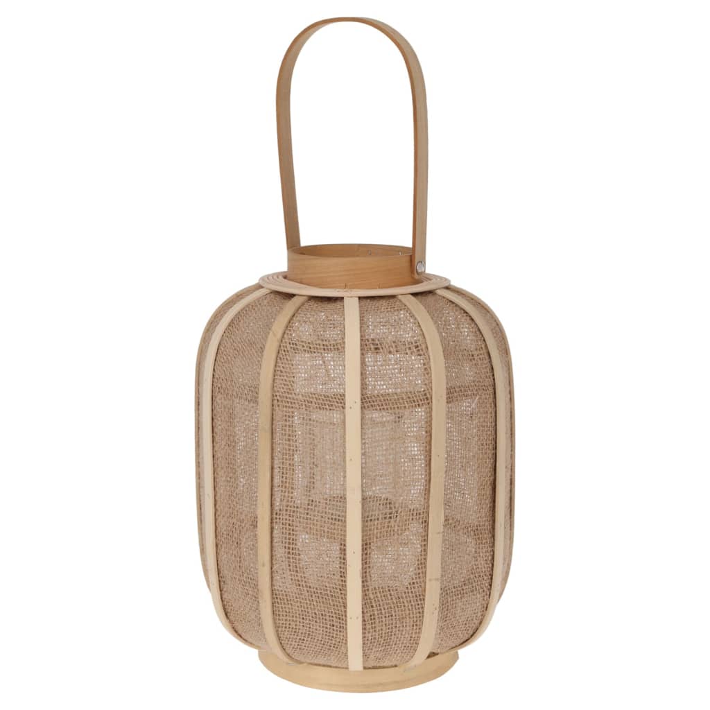 H S Collection H S Collection Hanging Lantern 24x31 CM Rattan Beige