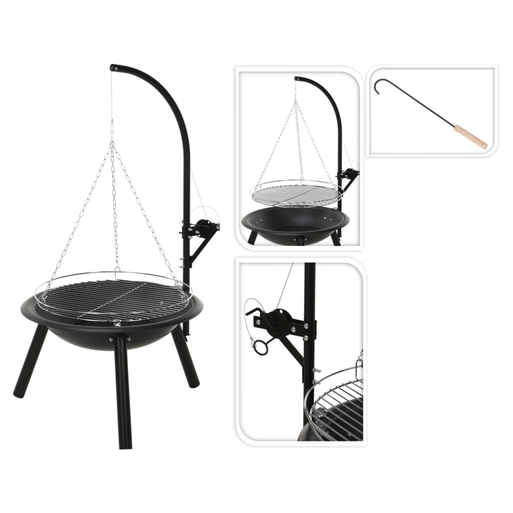 Progarden Progarden Fire Bowl con parrilla de barbacoa BBQ 55 cm