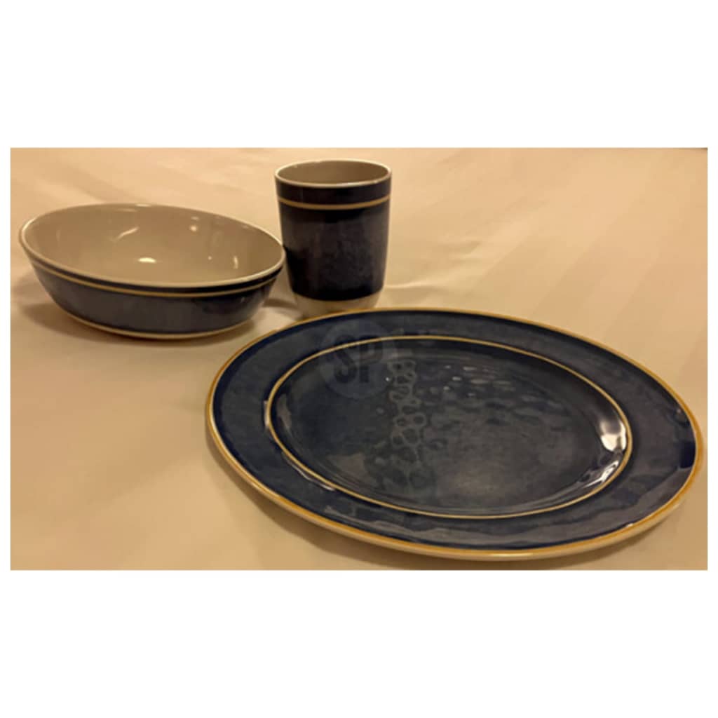 Redcliffs 12-part camping service set Melamine Blue