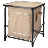 Redcliffs campingbord med skåp 48x48x53,5 cm beige