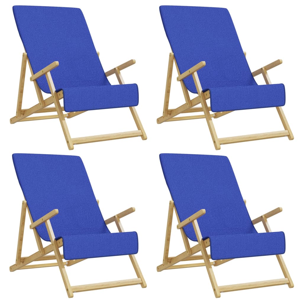 Vidaxl Strang Handtücher 4 Stcs 400 g m² 60x135 cm Stoff Royal Blue