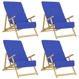 Vidaxl Strang Handtücher 4 Stcs 400 g m² 60x135 cm Stoff Royal Blue