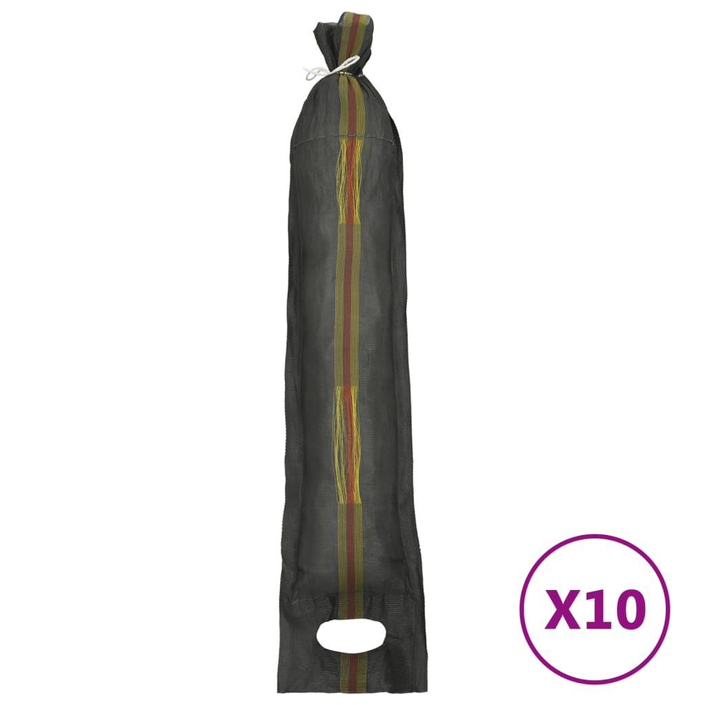 Vidaxl Sandbags 10 St 103x25 cm Hdpe Donvergroen