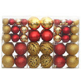 Vidaxl Christmas Balls 100 PCS 3 4 6 cm Zlaté a víno červené