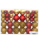 Vidaxl Christmas Balls 100 PCS 3 4 6 cm Zlaté a víno červené