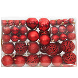 Vidaxl 111-part Christmas ball set Polystyrene Red