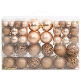 Vidaxl 111-part Christmas ball set Polystyrene Roségoud