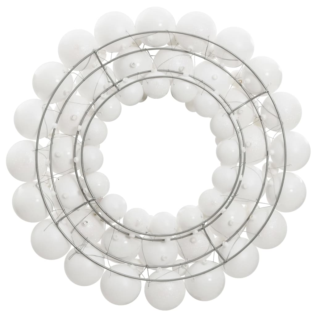 Vidaxl Christmas Wreath 45 cm de poliestireno blanco