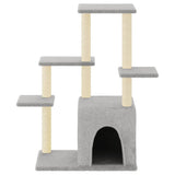 Vidaxl Cat Furniture With Sisal Scratching Posts 97,5 cm lysegrå