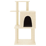 Vidaxl Cat Furniture avec Sisal Scratch Posts 97 cm Crème -Colored