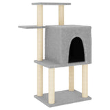 Vidaxl Cat Furniture con graffi di sisal 97 cm grigio chiaro