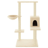 Vidaxl Cat Furniture con graffi di sisal a 95 cm crema