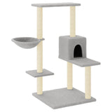 Vidaxl Cat Meubles avec Sisal Scratch Posts 95 cm Gris clair