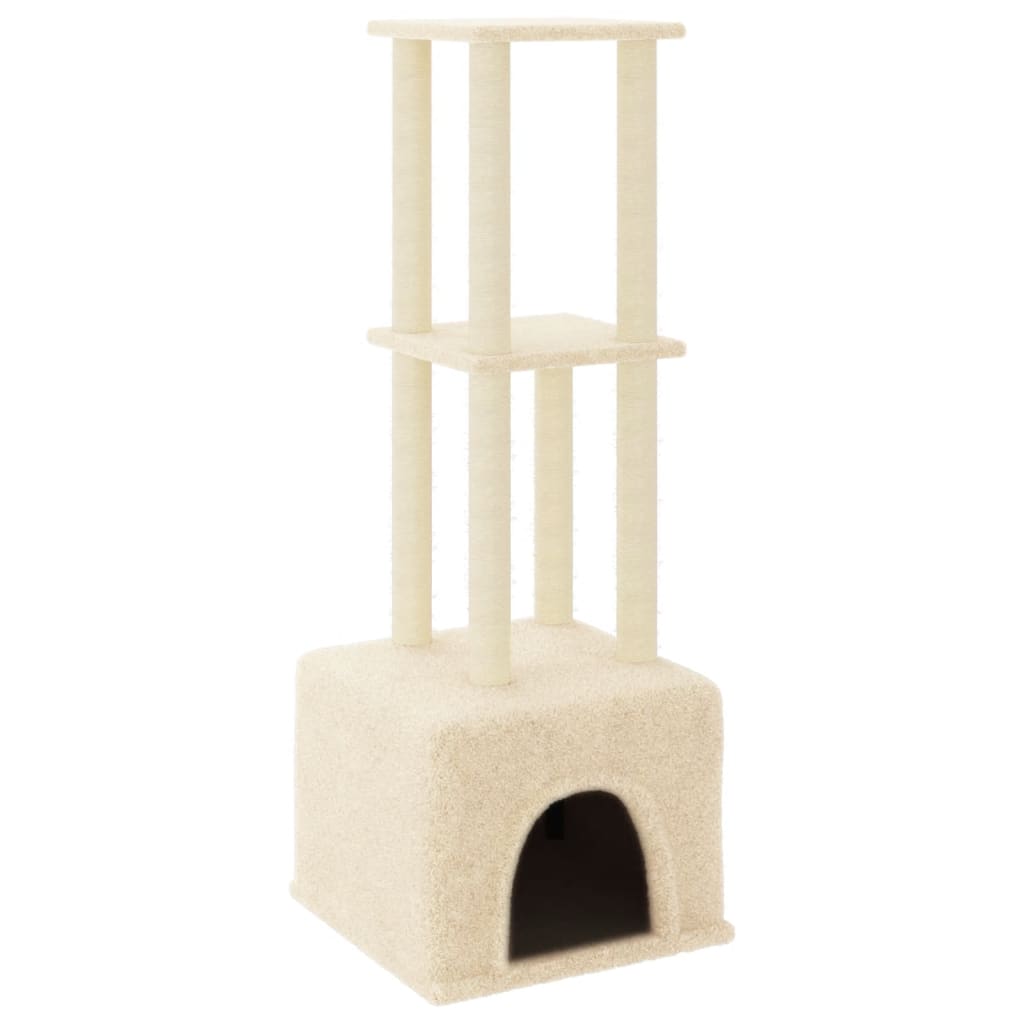 Vidaxl Cat Furniture con graffi di sisal 133,5 cm colorato