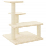 Muebles de gato de Vidaxl con postes de rascado de sisal 61 cm de crema