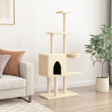 Vidaxl Cat Furniture avec Sisal Scratch Posts 145 cm Crème -Colored