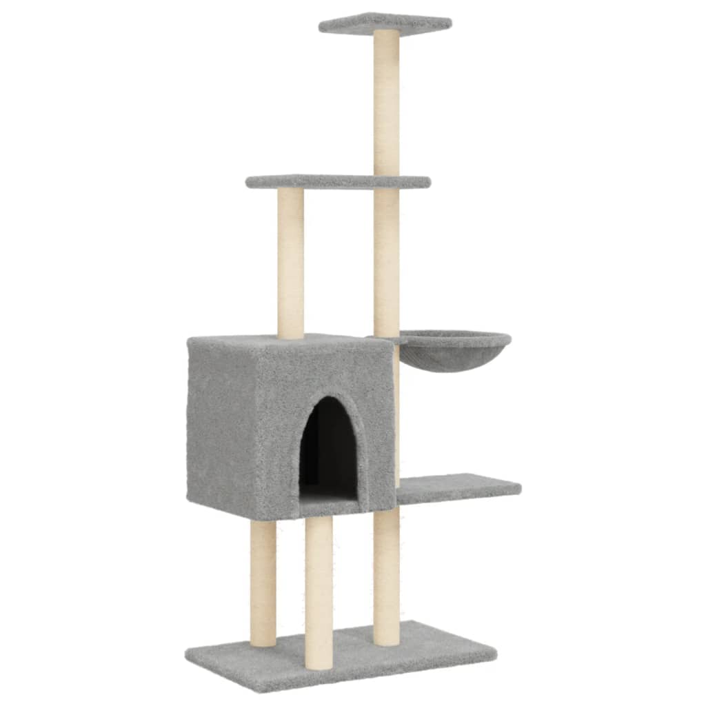 Vidaxl Cat Furniture con graffi di sisal 145 cm grigio chiaro