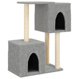 Vidaxl Cat Furniture con graffi di sisal 86 cm grigio chiaro