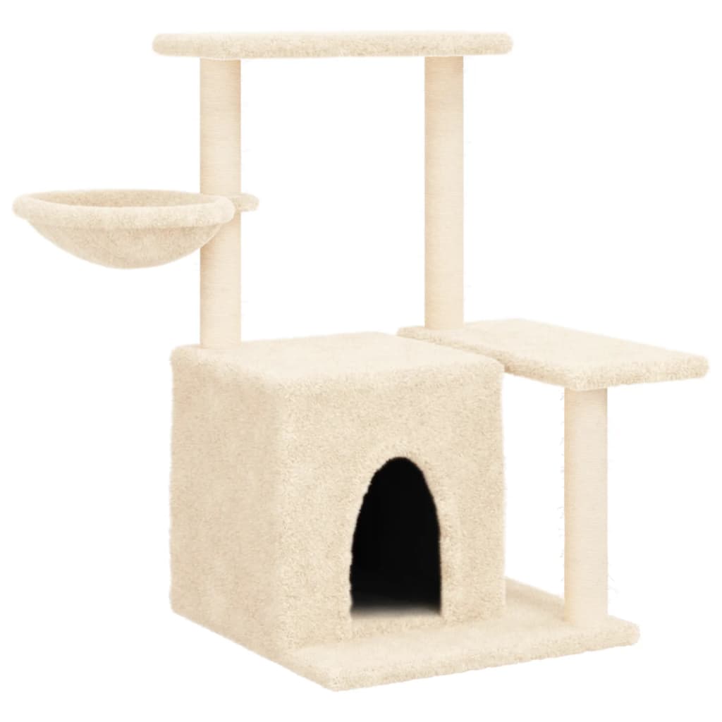 Vidaxl Cat Furniture con graffi di sisal 83 cm crema