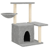 Vidaxl Cat Furniture con graffi di sisal 83 cm grigio chiaro