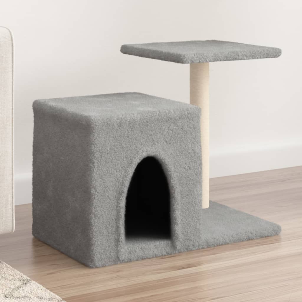 Vidaxl Cat Furniture con graffi di sisal 50,5 cm grigio chiaro