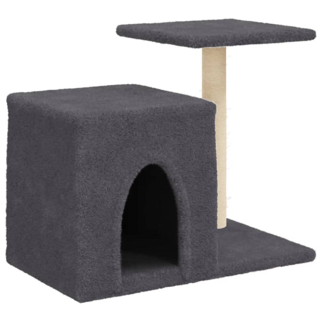 Vidaxl Cat Miwwelen mat Sisal Scratching Posts 50.5 cm donkel gro