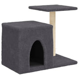 Vidaxl Cat Miwwelen mat Sisal Scratching Posts 50.5 cm donkel gro