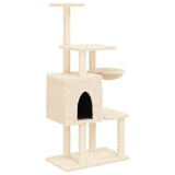 Vidaxl Cat Furniture avec Sisal Scratch Posts 131 cm Crème -Colored